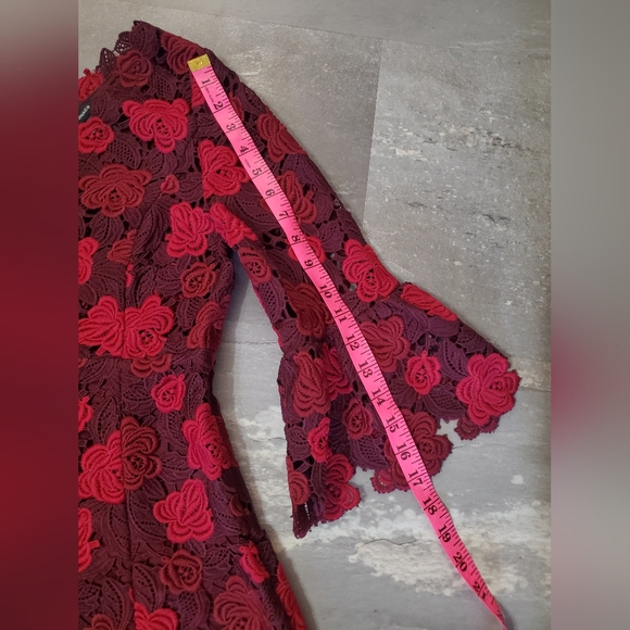 Club Monaco Red and Black Floral Dress - Picture 12 of 12